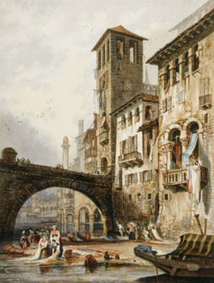 Verona, between 1836 and 1837. Creator: George Baxter.
