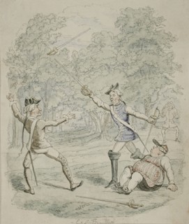 Saint James, or Court of Queen Anne, 1844. Creator: George Cruikshank.
