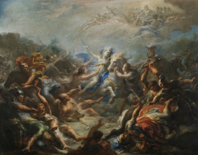 Camilla at War from Virgil's Aeneid, between 1708 and 1710. Creator: Giacomo del Po.
