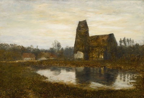 Criqueboeuf Church, Normandy, 1893. Creator: Homer Dodge Martin.