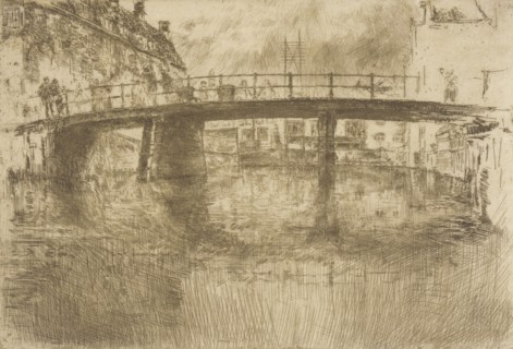Bridge, Amsterdam, 1889. Creator: James Abbott McNeill Whistler.
