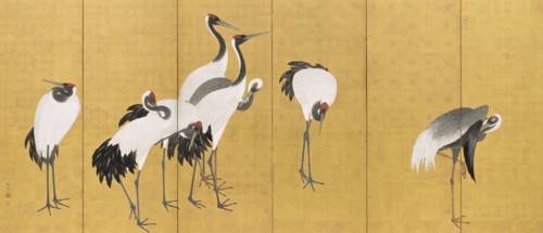 Cranes (image 1 of 20), An'ei period (1772-1780). Creator: Maruyama Okyo.