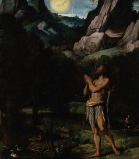 St. John the Baptist in the Wilderness, c1535. Creator: Moretto da Brescia.