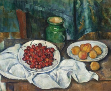 Still Life With Cherries And Peaches, between 1885 and 1887. Creator: Paul Cezanne.
