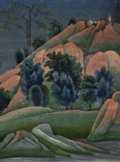 Table with Snow Lions (image 2 of 3), 19th century. Creator: Unknown.