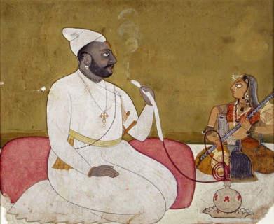 A Noble Being Entertained by a Female Musician, c1700. Creator: Unknown.