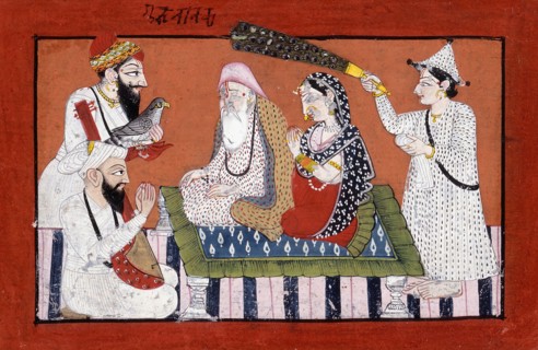An Imaginary Meeting between Guru Nanak and Gobind Singh, c1780. Creator: Unknown.