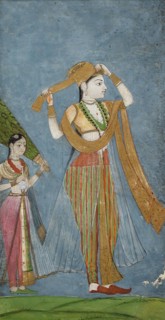 Lady Wrapping Her Turban, between 1675 and 1700. Creator: Unknown.