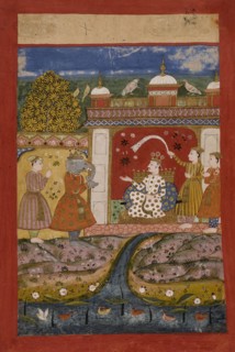 Shankarabharana Ragaputra, Folio from a Ragamala (Garland of Melodies), c1675. Creator: Unknown.