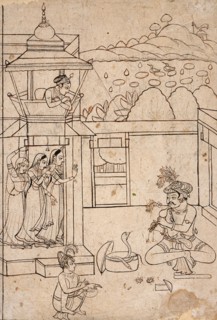 A Snake Charmer, between 1800 and 1825. Creator: Unknown.