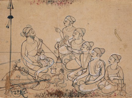 A Prince and His Sons Receive Visitors in the Mardana (Men's Quarter), 1786. Creator: Unknown.