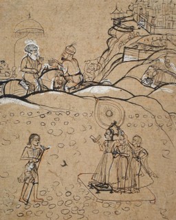 Illustration for the Story of Layla and Majnun, c1770. Creator: Unknown.
