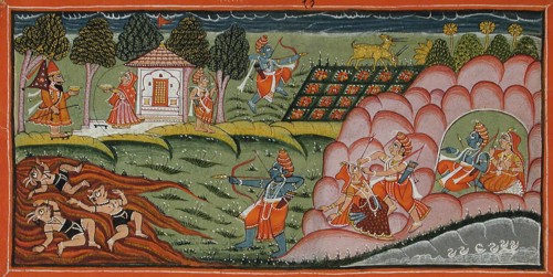 Episodes in the Panchavati Forest, Folio from a Ramayana (Adventures of Rama), between 1775 and 1800 Creator: Unknown.