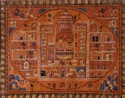 Jagannatha, Balabhadra, and Subhadra in the Jagganatha Temple, between c1875 and c1900. Creator: Unknown.