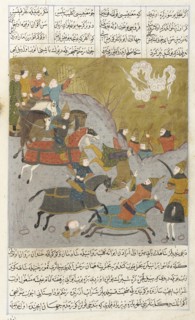 Manuscript of the Tarcuma-Shahnama (Book of Kings) (image 3 of 3), Late 16th century. Creator: Unknown.