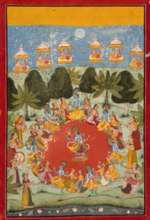 Krishna's Dance of Delight (Rasa Lila), between c1675 and c1700. Creator: Unknown.