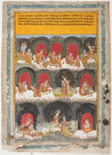 The Reversal of Roles, Episodes from the Krishna Lila (The Play of Krishna)..., c1725. Creator: Unknown.
