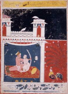 Vibhasa Ragini, Fourth Wife of Megha Raga, Folio from a Ragamala..., between c1660 and c1675. Creator: Unknown.