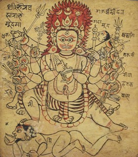 The Hindu God Bhairava (image 2 of 2), 17th century. Creator: Unknown.