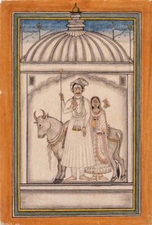 Shiva and Parvati, 18th century. Creator: Unknown.
