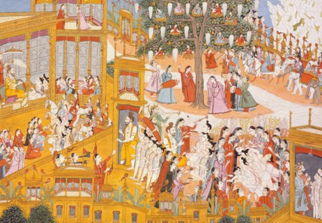 The Pilgrims in a Palace, Folio from a Kedara Kalpa (Book of Kedara), between c1800 and c1820. Creator: Unknown.