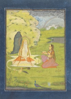 An Ascetic Receiving an Offering from a Woman, between c1725 and c1750. Creator: Unknown.