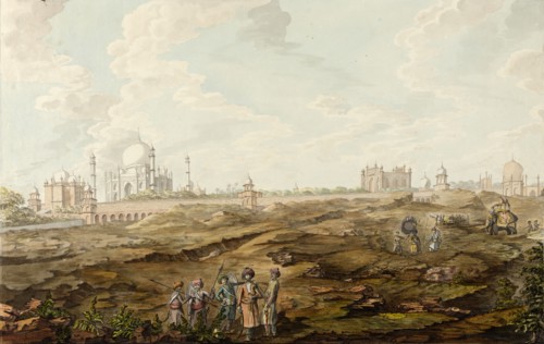 Landscape with the Taj Mahal, between c1800 and c1825. Creator: Unknown.