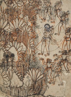 Krishna and the Cowherds at the Edge of a Forest, c1750. Creator: Unknown.