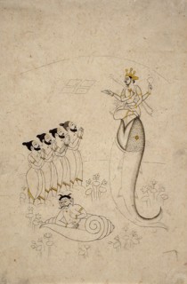 Matsya Avatar of Vishnu, between c1700 and c1725 or later. Creator: Unknown.