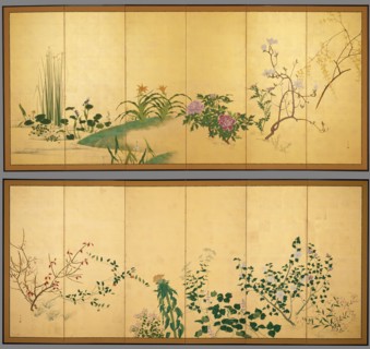 Flowers and Plants of the Four Seasons, turn of the 18/19th century. Creator: Yamaguchi Soken.