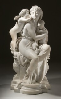 Between Two Loves (image 1 of 2), 1867. Creator: Albert Ernest Carrier de Belleuse.