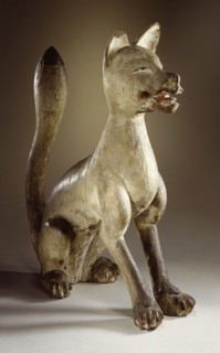 Shinto Sculpture in the Shape of a Seated Fox, 16th century. Creator: Unknown.