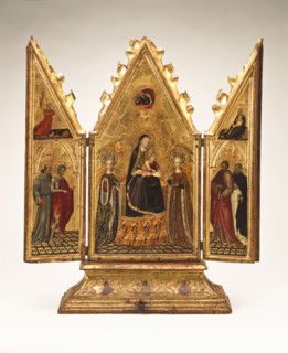 The Virgin and Child with Saints and the Annunciation (image 1 of 14), between c.1427 and c.1430. Creator: Giovanni di Paolo.
