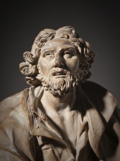 Bust of a Saint (Possibly Saint Longinus), Model for a Reliquary (image 4 of 6), Late 18th century. Creator: Giuseppe Sanmartino.