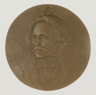Portrait Medallion of Nathaniel Hawthorne, 1892. Creator: Désiré Ringel d'Illzach.
