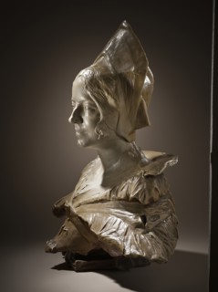 Portrait of Loyse Labbé (image 2 of 5), c.1887. Creator: Jean-Joseph Carriès.