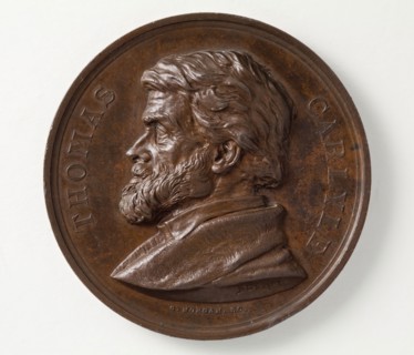 Commemoration Medal for Thomas Carlyle (image 2 of 5), 1875. Creator: Joseph Edgar Boehm.