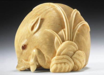 Wild Boar, Mid- to late 19th century. Creator: Kaigyokusai Masatsugu.