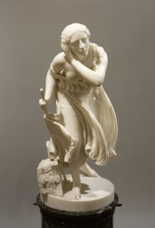 Nydia, The Blind Flower Girl of Pompeii, Modeled 1855; carved c.1888. Creator: Randolph Rogers.