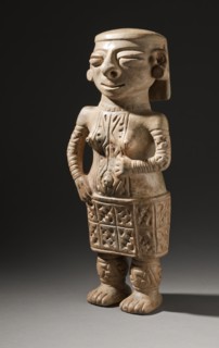 Standing Female Figure with Earspools (image 4 of 5), between 800 and 1000. Creator: Unknown.