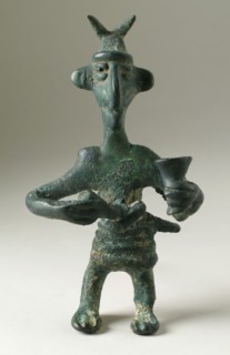 Figure of a Man with Horns, 1000-650 B.C.. Creator: Unknown.