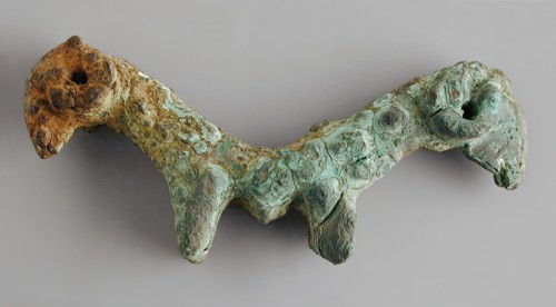 Double Ram Protome, between c.1350 and c.800 B.C.. Creator: Unknown.