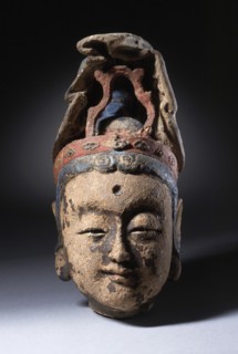 Head of a Bodhisattva, Probably Avalokitésvara (Guanyin), the Bodhisattva..., between c.1450-c.1550. Creator: Unknown.
