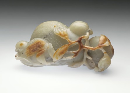 Quails with Branches of 'Buddha's Hand' (Foshou) and Flowers, between c.1700 and c.1800. Creator: Unknown.