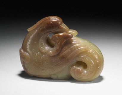 Mandarin Duck with Scrolls, between c.1279 and c.1450. Creator: Unknown.