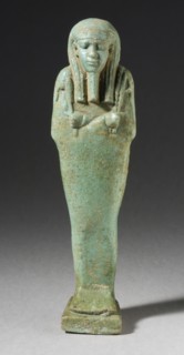Shabti, Inscribed, 26th Dynasty Late Period, circa 600 BCE. Creator: Unknown.
