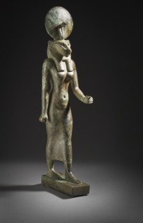 Figurine of the Goddess Wadjet, between c.664 and c.525 B.C.. Creator: Unknown.