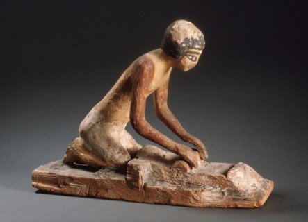 Model of a Woman Grinding Grain, 2134-1991 B.C.. Creator: Unknown.