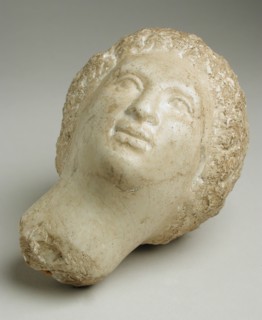 Female Head, Greco-Roman Period (305 BCE-641 CE). Creator: Unknown.