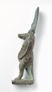 Figurine of the Pregnant Hippo Goddess Taweret, Late Period-Ptolemaic Period (664-30 BCE). Creator: Unknown.